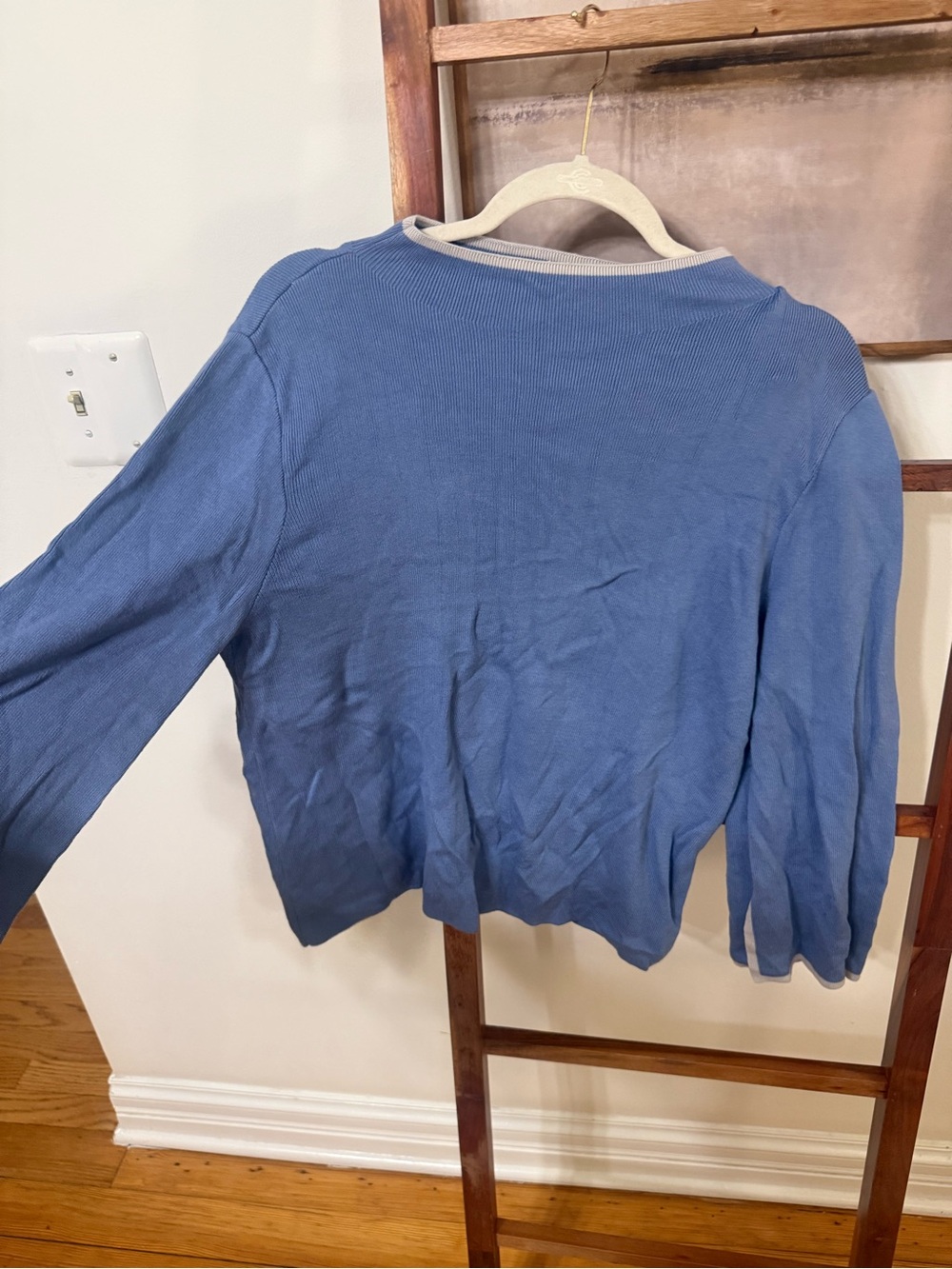 Women's Blue lightweight halogen sweater